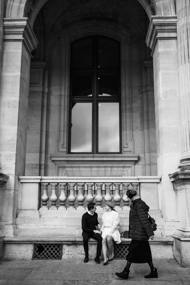 servizio di coppia al Louvre, Parigi